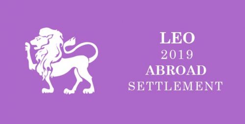 Leo 2019 horoscope for abroad settlement